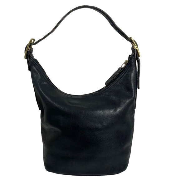 Y2K 2001 COACH Legacy Hobo Black Leather Shoulder Purse Bag 9823 USA *NO TAG* - Picture 1 of 16